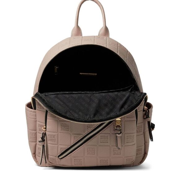 Steve Madden Balma Logo Zipper Backpack- Blush main image 9